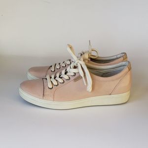 Ecco Soft 7 Women's Pink Leather Sneaker Size 37